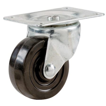 Shepherd Hardware 250in Rubber Wheel Swivel Plate Casters 9478 039003094785